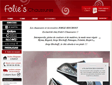 Tablet Screenshot of folieschaussures.fr